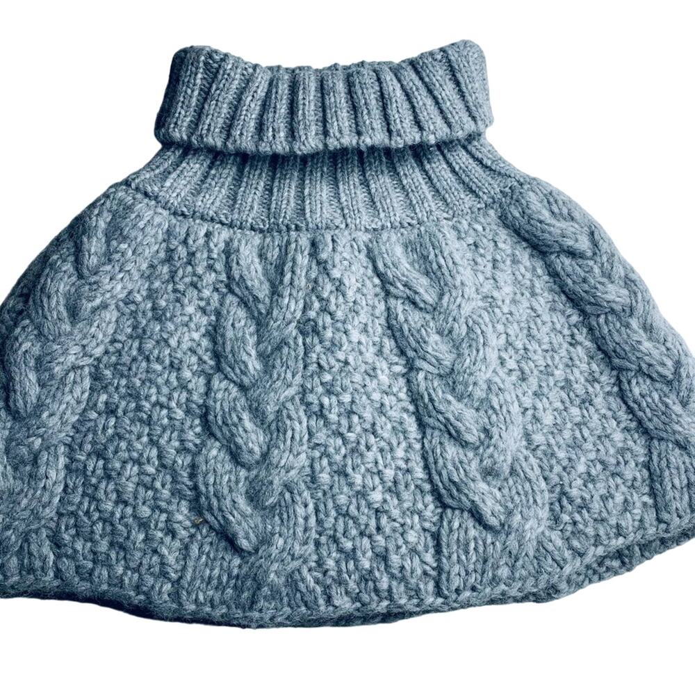 Paade Mode chunky hand cable knit alpaca blend skirt size 7